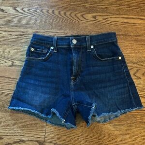 7 For All Mankind Blue Jean Shorts